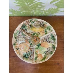 Majolica Fruit Medley Platter